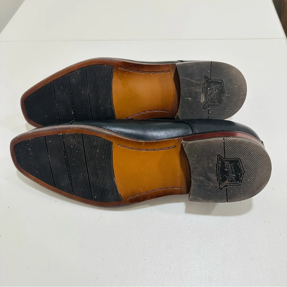 FLORSHEIM Men's Potosino Cap-Toe Oxfords Dress Shoes Size‎ 10 D, Black Leather
